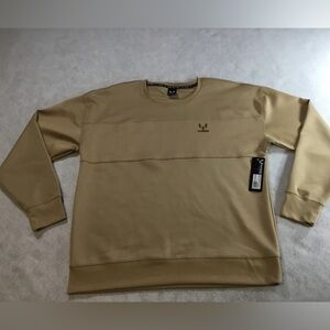 Messi Men's Crewneck Sweatshirt Tan SZ XL